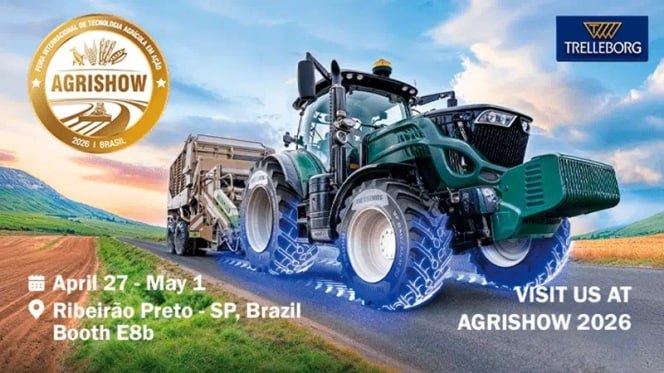 Trelleborg представила технологию ProgressiveTraction на Agrishow 2026