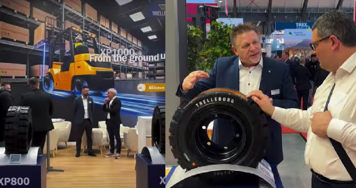 Trelleborg представил на выставке в Штутгарте флагманскую линейку шин для погрузчиков